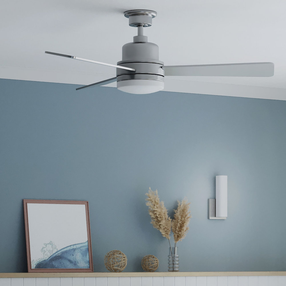 Trevina II Wide Ceiling Fan 1 Light Wall Control 52 Inch wide by