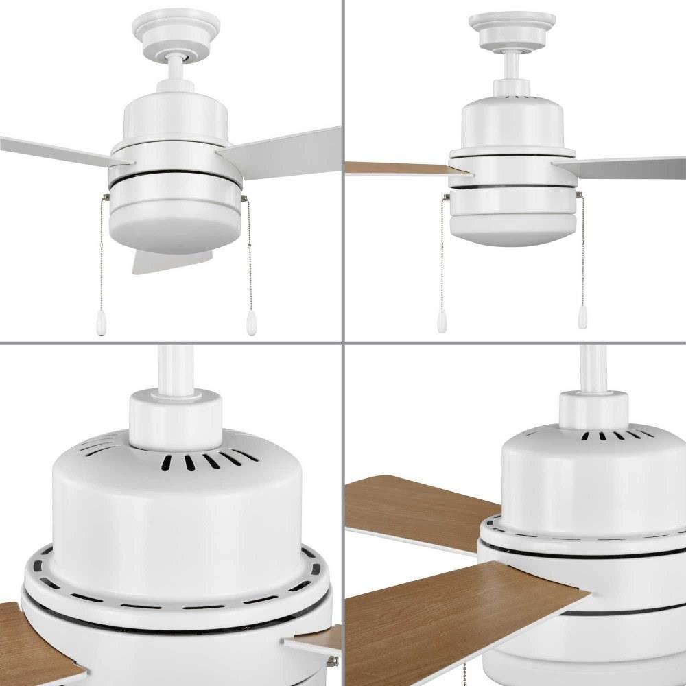 Trevina V 3 Blade Ceiling Fan with Light Kit 52 Inch Wide by